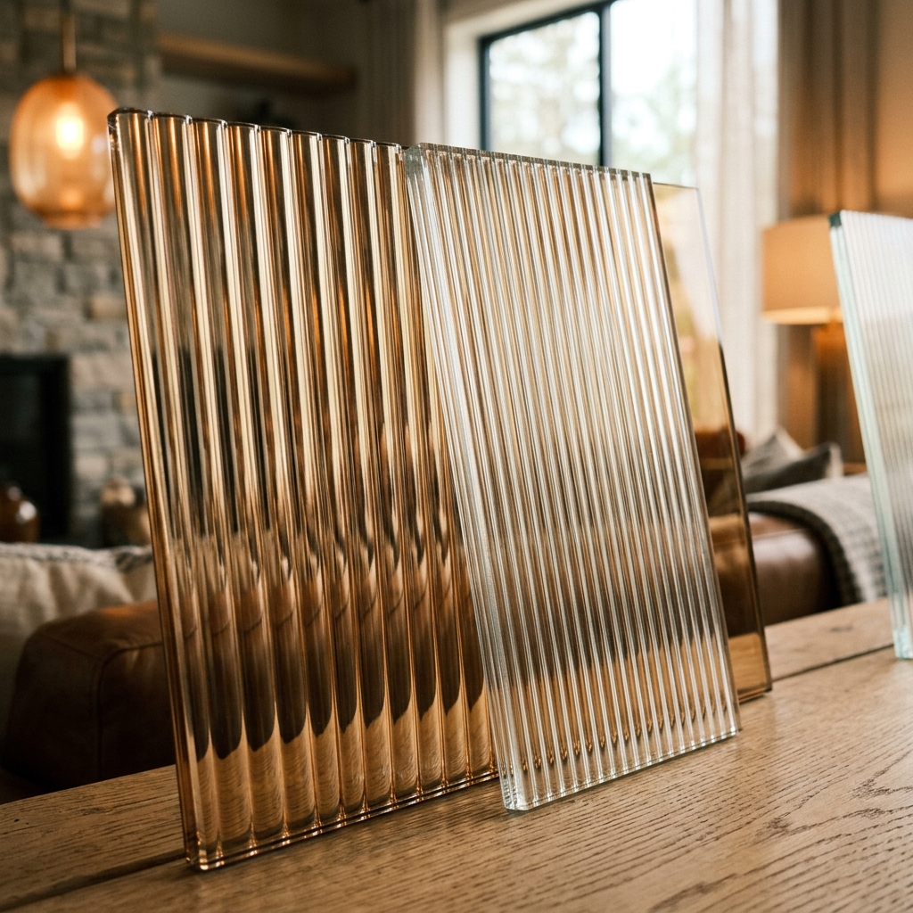 Decorative materials and glass display